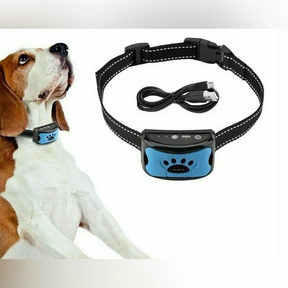 Dog Rechargeable Anti Bark Training Collar New